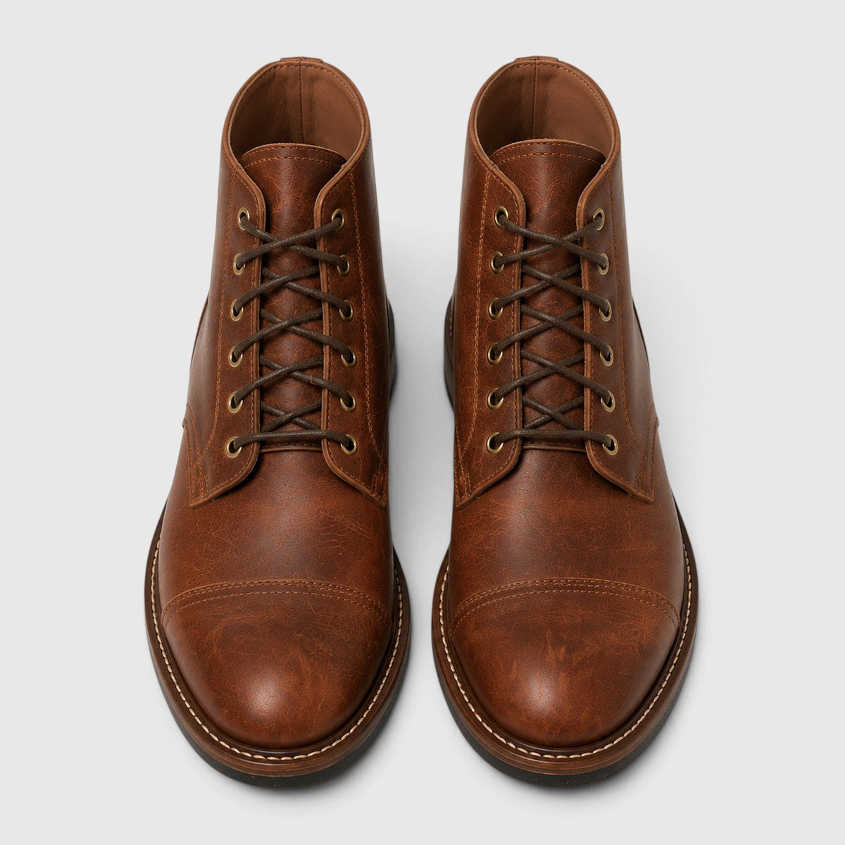 Lucas Mens Genuine Leather Boots with Cushioned Insole
