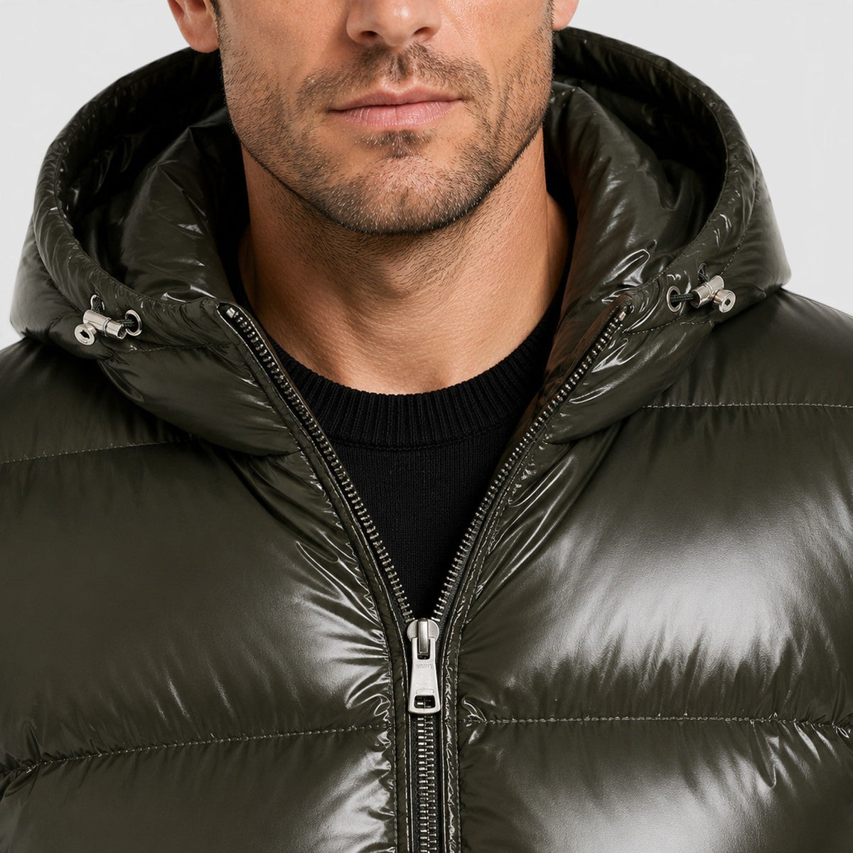 Brett Mens Hooded Puffer Jacket
