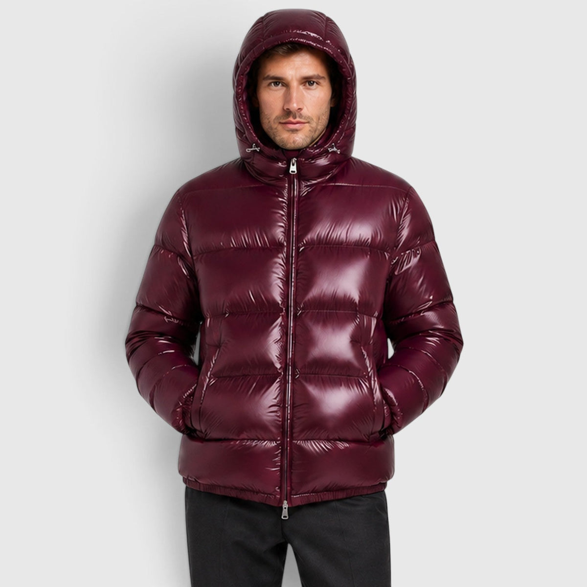 Brett Mens Hooded Puffer Jacket