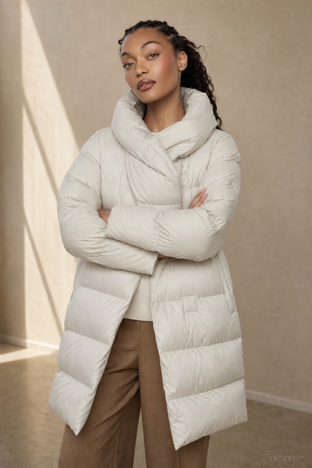 Autumn Womens Long Down Parka with Hood