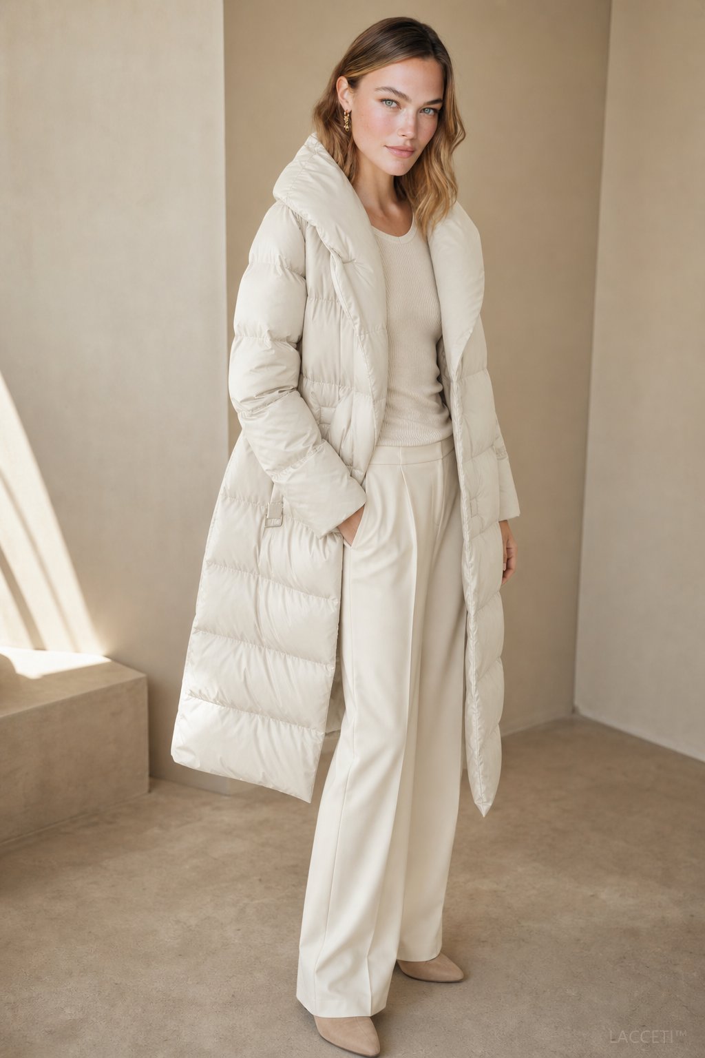 Autumn Womens Long Down Parka with Hood