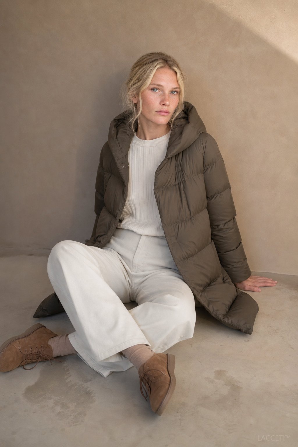 Autumn Womens Long Down Parka with Hood