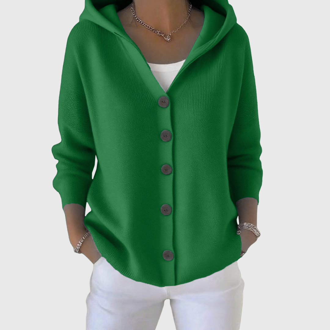 Orvine | Women's Hooded Button-Down Cardigan Sweater — Relaxed Knit Layer in 11 Colors | Westmere