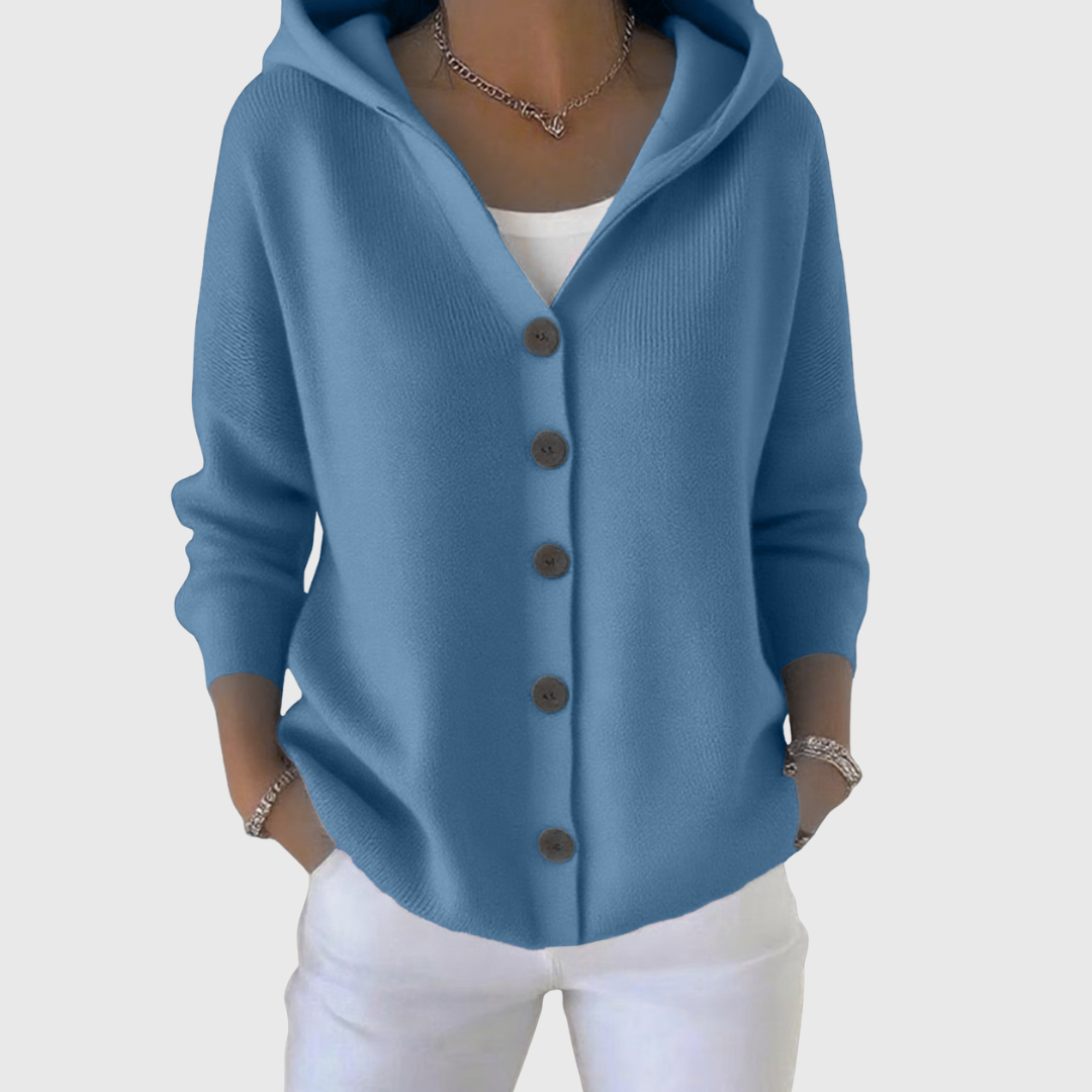 Orvine | Women's Hooded Button-Down Cardigan Sweater — Relaxed Knit Layer in 11 Colors | Westmere
