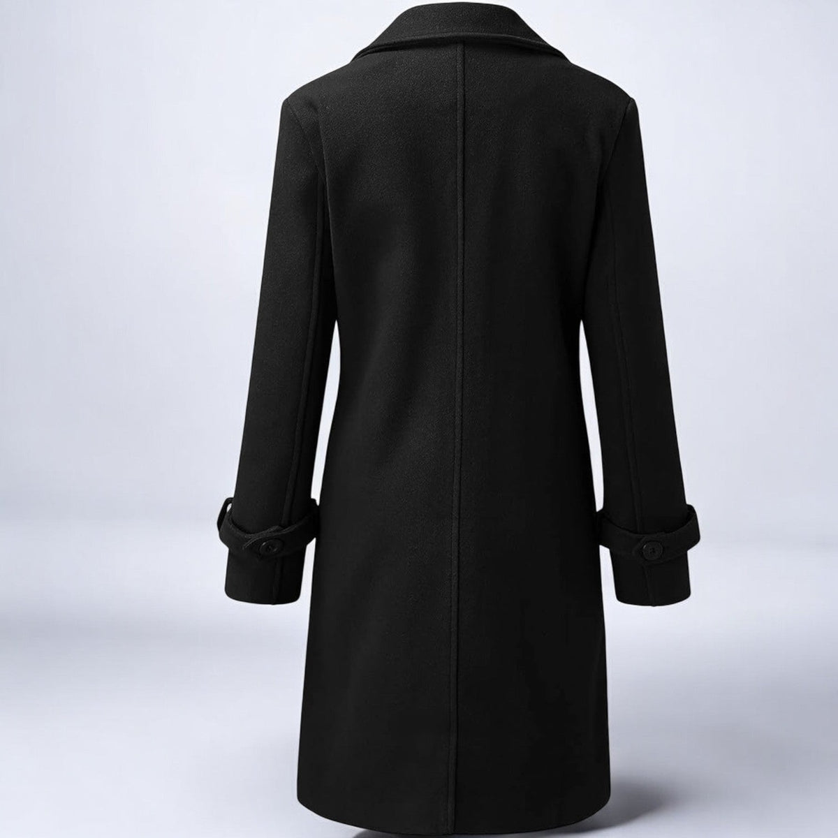 Priya Womens Mid-Length Winter Coat with Notched Collar