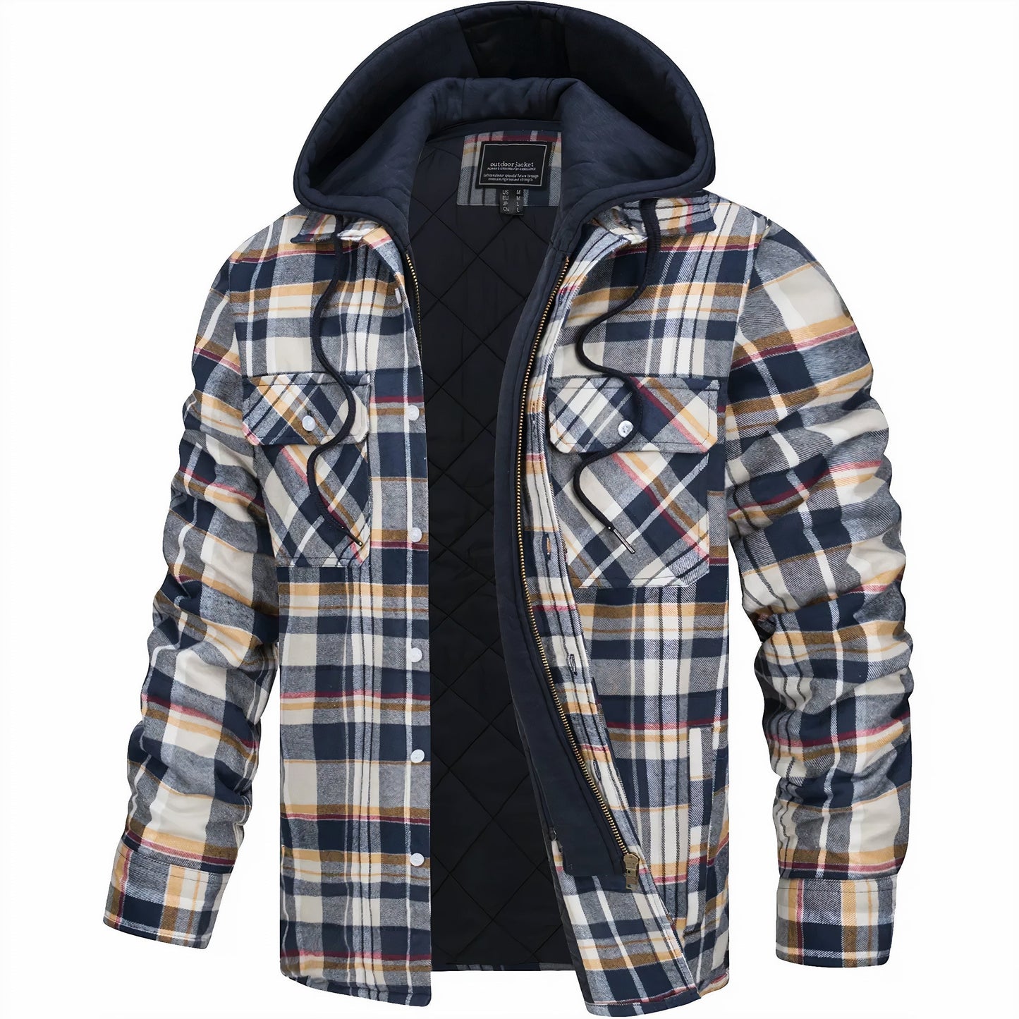 Anthony | Checkered jacket with zipper closure