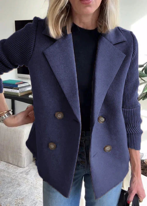 Women's Tailored Mid-Length Coat, Button Front | Sleek Silhouette, Elegant Detailing | 5 Colorways | S–5XL