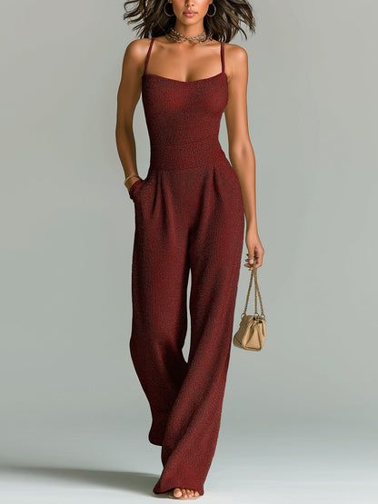Issa™ | Ribbed Wide-Leg Jumpsuit