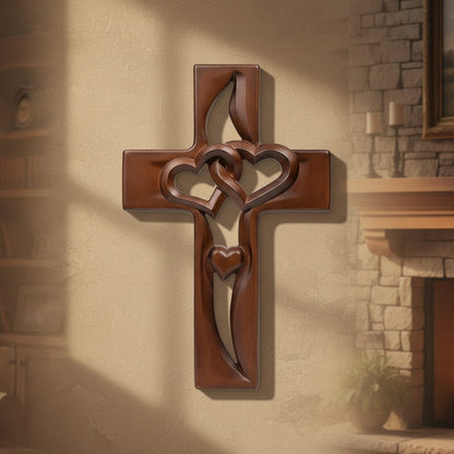 Orlinda - Wall Decoration with Cross and Heart Detail