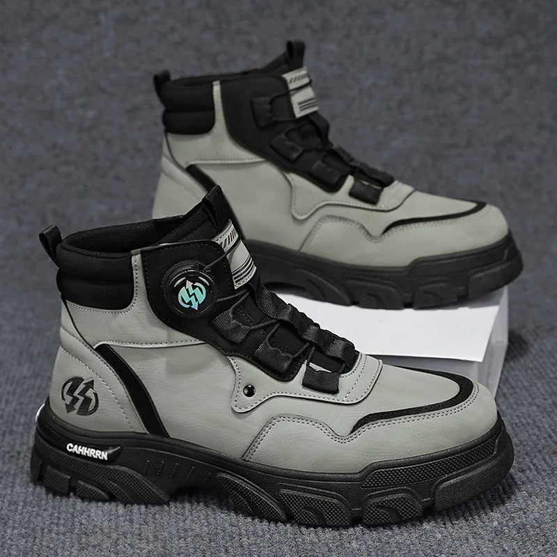 Jack Mens Work Boots with Dial Lock in Green