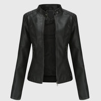Giorgina | Womens Leather Jacket with Tailored Fit | Office to Night Out Layer | Black, Beige, Red and More XS-4XL