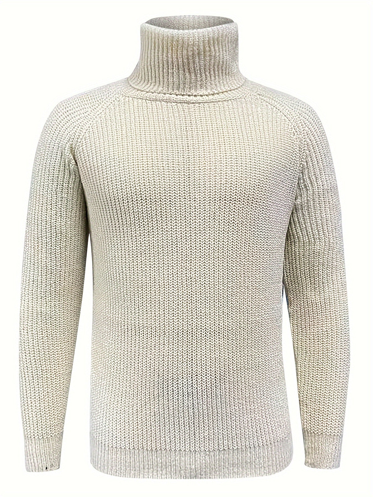 Alexander | Herren Warmer Strickpullover mit Rollkragen — Klassisches Strickdesign in Beige | Westmere