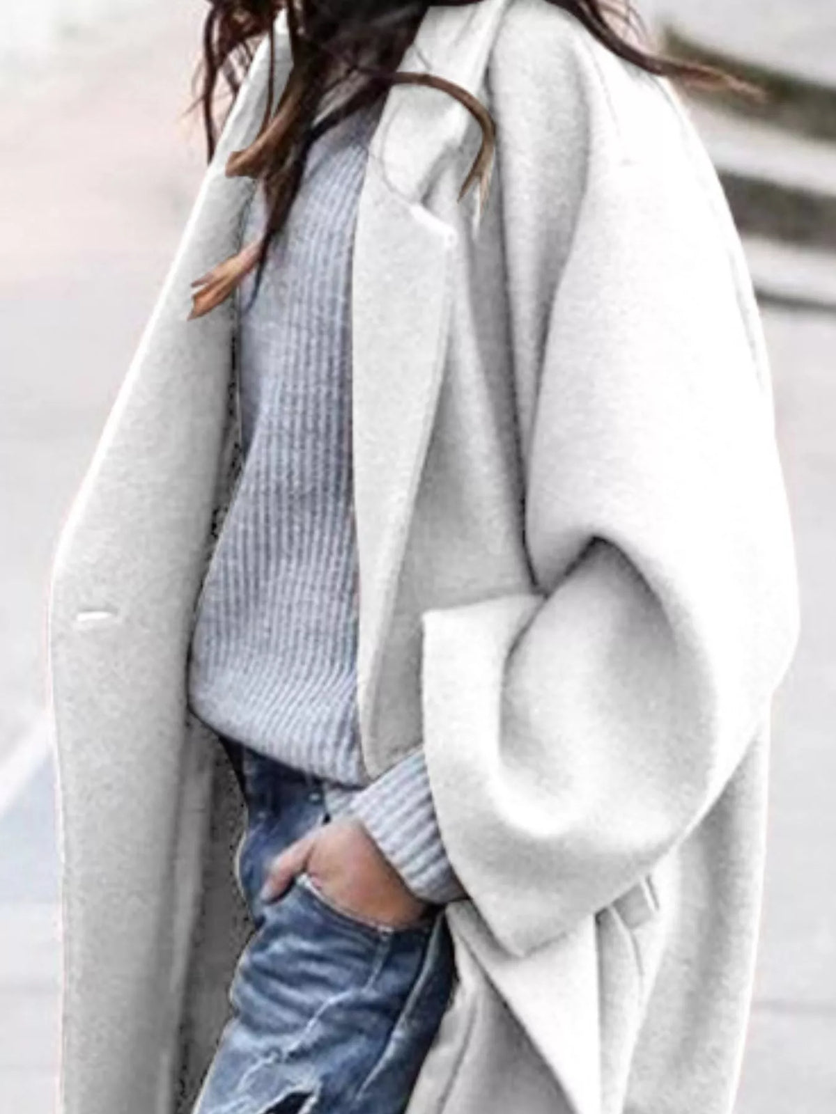 Carly Womens Oversized Long Winter Coat