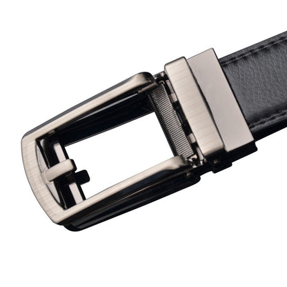 Zoran™ | Men’s Leather Ratchet Belt – 3.1CM Automatic Click Buckle