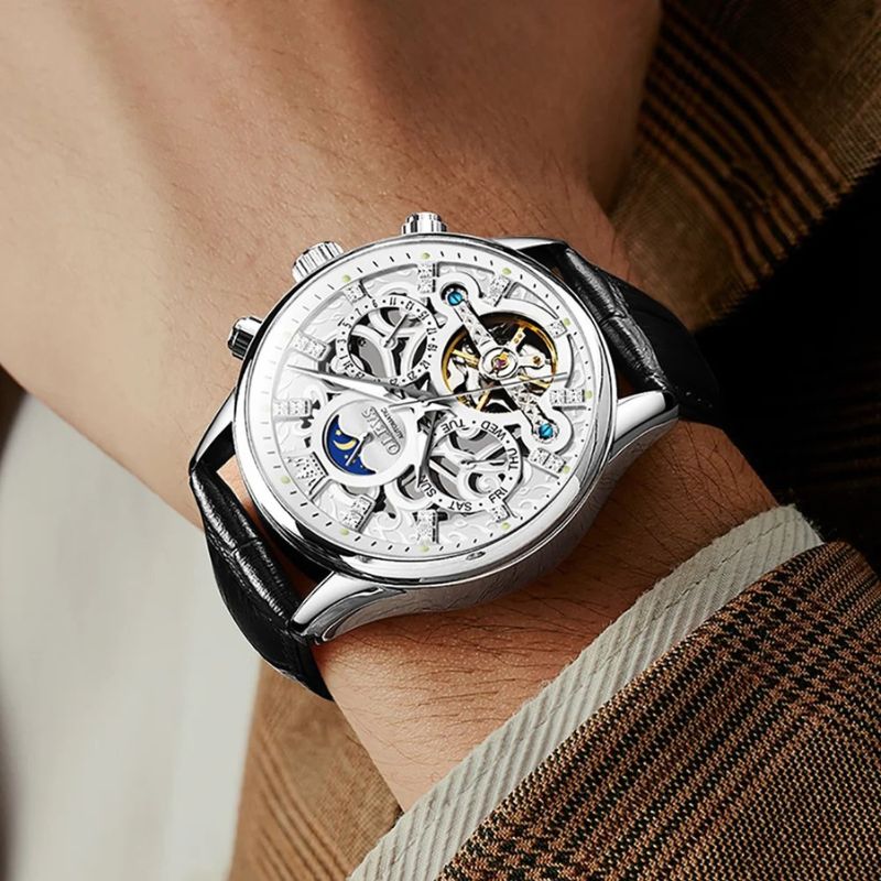 Tobias™ | Mechanical Automatic Watch with Leather Band