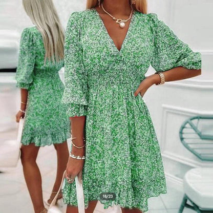 Thessaly™ | Elegant Floral Maxi Dress