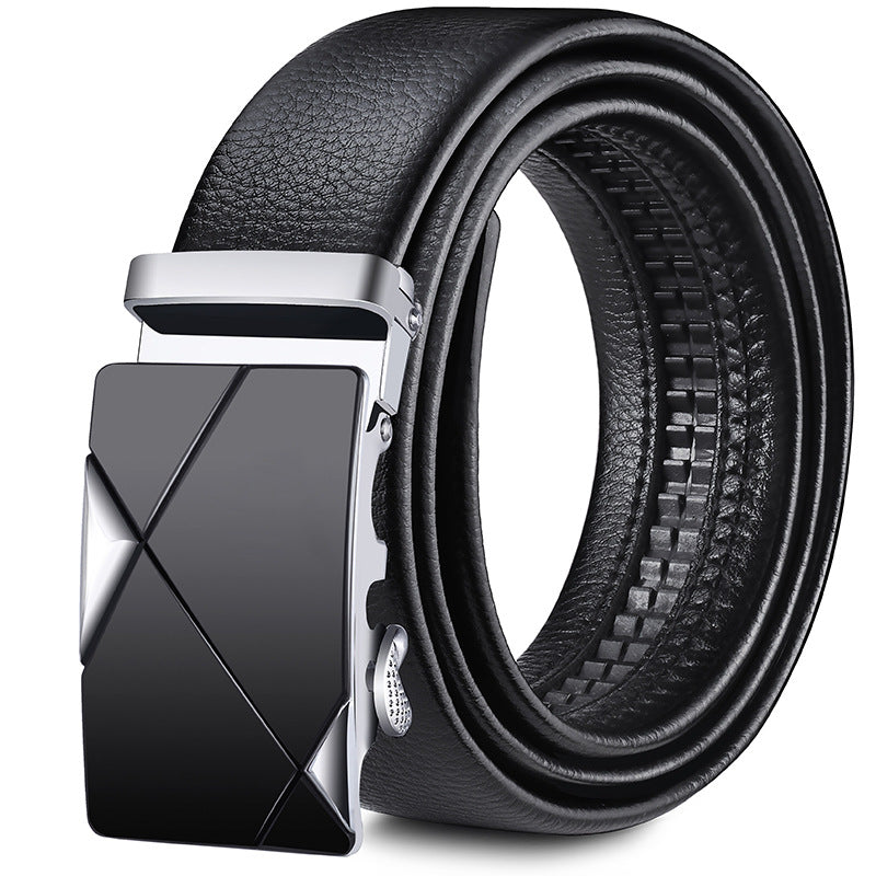 Perry™ | Men’s Soft Leather Belt – Automatic Buckle Casual Style