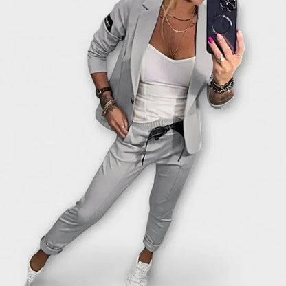 Vionne™ | Elegant Set of Top, Jacket, and Pants