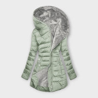 Rosalyneh | Womens Winter Jacket with Zipper and Pockets | Warm Layer, Easy Movement | Black, Dark Green or Light Green S-2XL