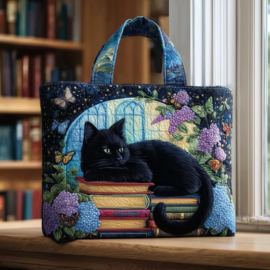 Artisanal Bag™ - Black Cat on Books