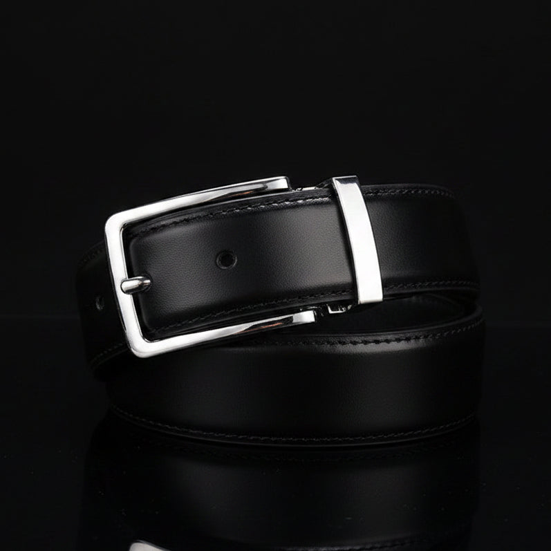 Irvin™ | Cowhide Leather Belt – Classic Pin Buckle