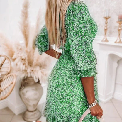 Thessaly™ | Elegant Floral Maxi Dress