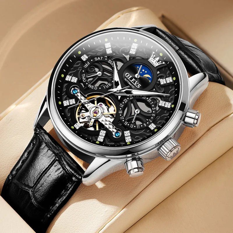 Tobias™ | Mechanical Automatic Watch with Leather Band