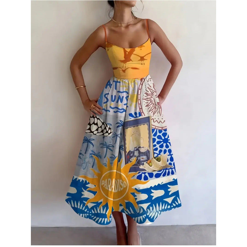 Calyndra™ | Paradise Sun Midi Dress