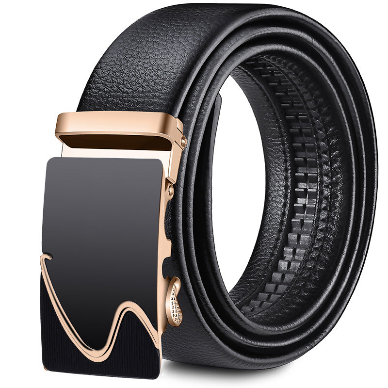 Perry™ | Men’s Soft Leather Belt – Automatic Buckle Casual Style