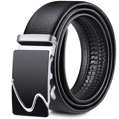 Perry™ | Men’s Soft Leather Belt – Automatic Buckle Casual Style