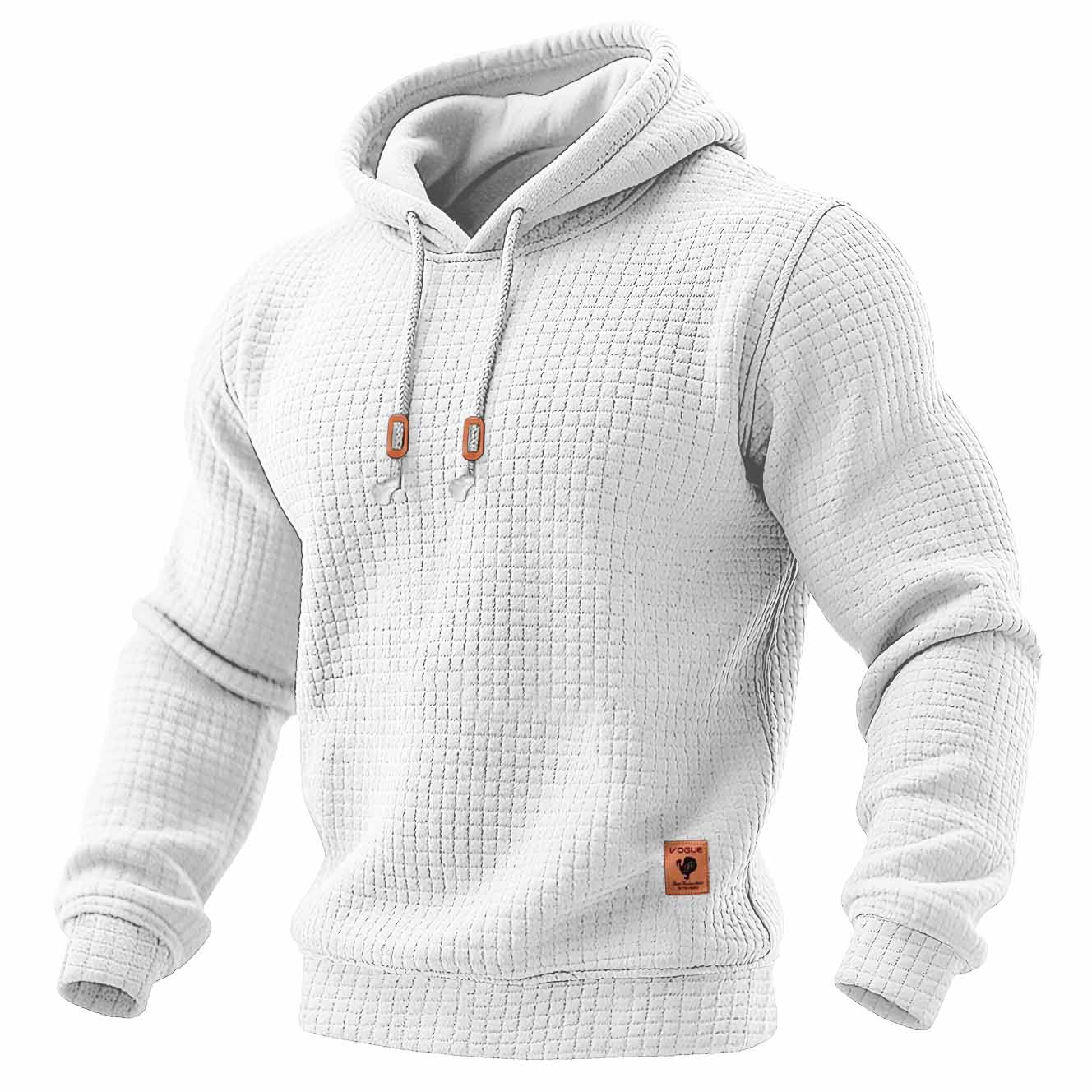 Kaelric™ | Quilted Waffle Knit Hoodie
