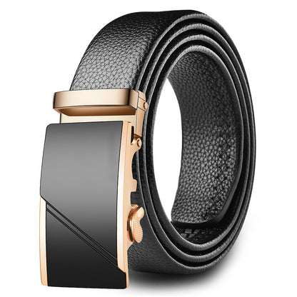 Perry™ | Men’s Soft Leather Belt – Automatic Buckle Casual Style