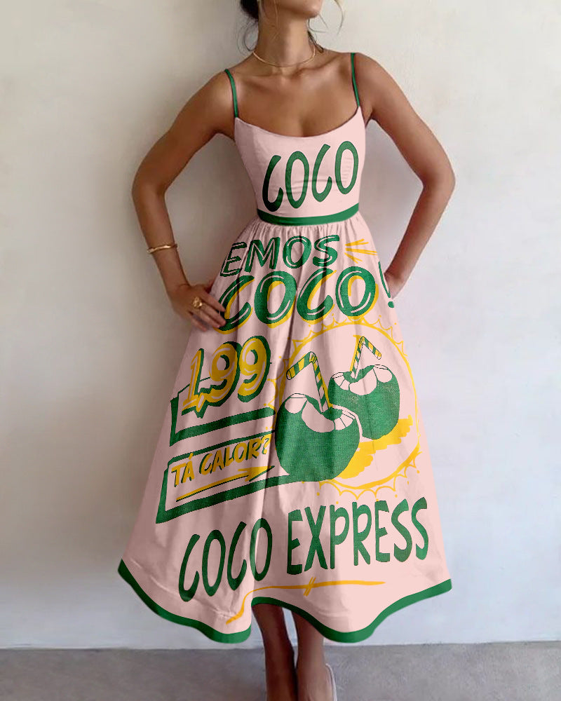 Tallulah™ | Tropical Market Midi Dress