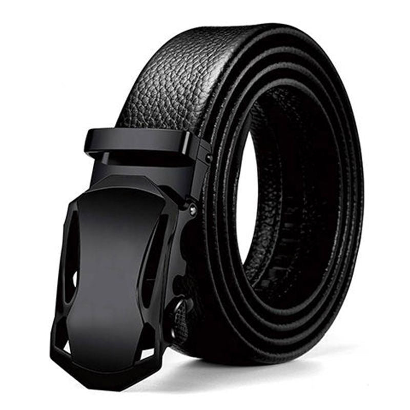 Neville™ | Men’s Automatic Buckle Belt – Black Sport-Inspired Design