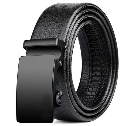 Neville™ | Men’s Automatic Buckle Belt – Black Sport-Inspired Design