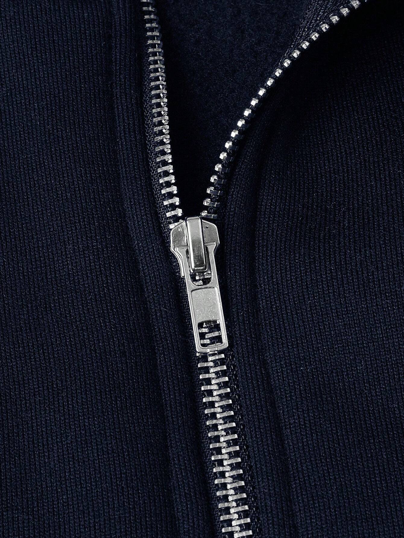 Anthony - Casual Half-Zip Sweatshirt