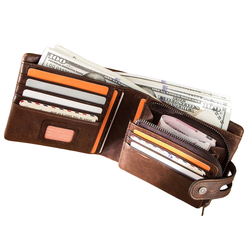 Dominic™ | Durable Cowhide RFID Buckle Wallet