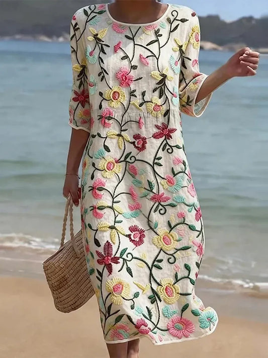 Florielle™ | Women's Floral Pattern Dress