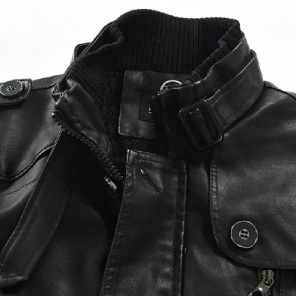 Steven | Stylish Long Leather Coat for Men