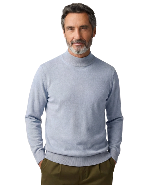 Harry - Mid-length cashmere sweater with high collar