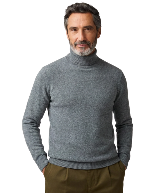 Elegant cashmere turtleneck sweater