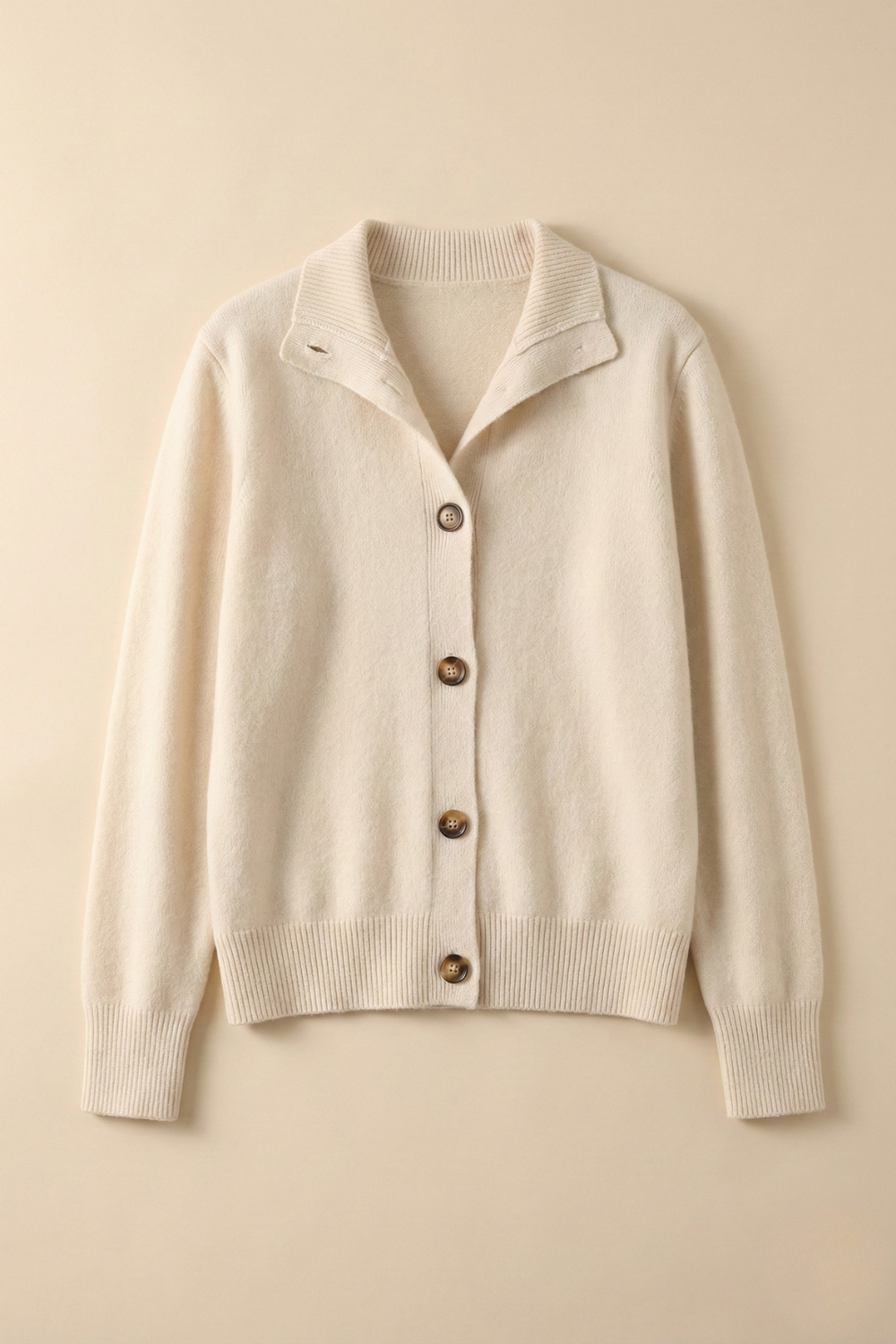 Lindsey Womens Cashmere Blend Cardigan with Statement Buttons
