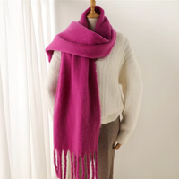 Elyra | Womens Pashmina Scarf with Long Tassels | Thick Soft Weave, Doubles as a Wrap or Blanket | in 20 Colors