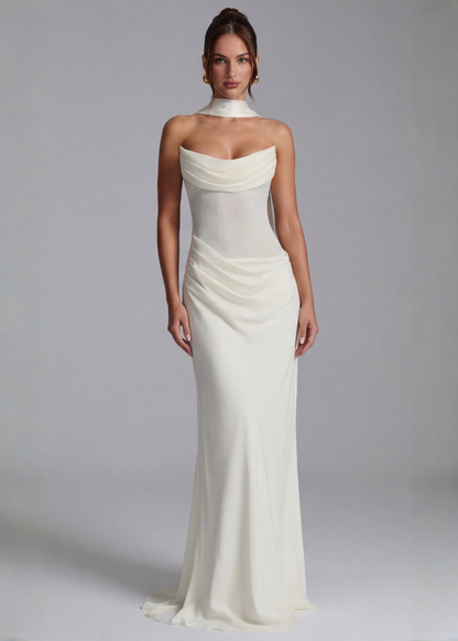 Muse™ – Maxi Dress (Elegant Draped Silhouette & Timeless Glamour)