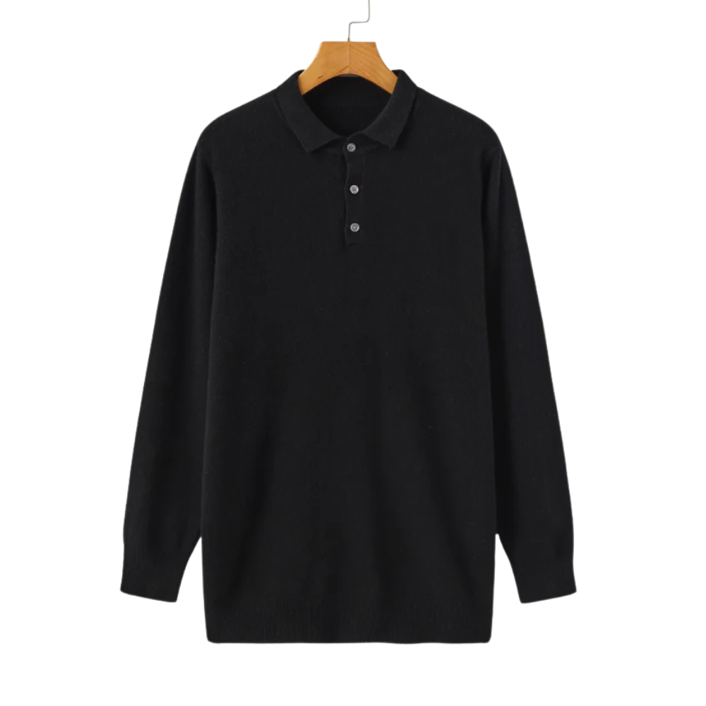 Leo - 100% cashmere polo shirt