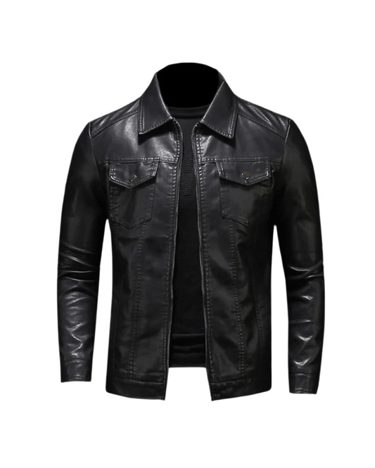 Donald | Classic Leather Jacket for Men