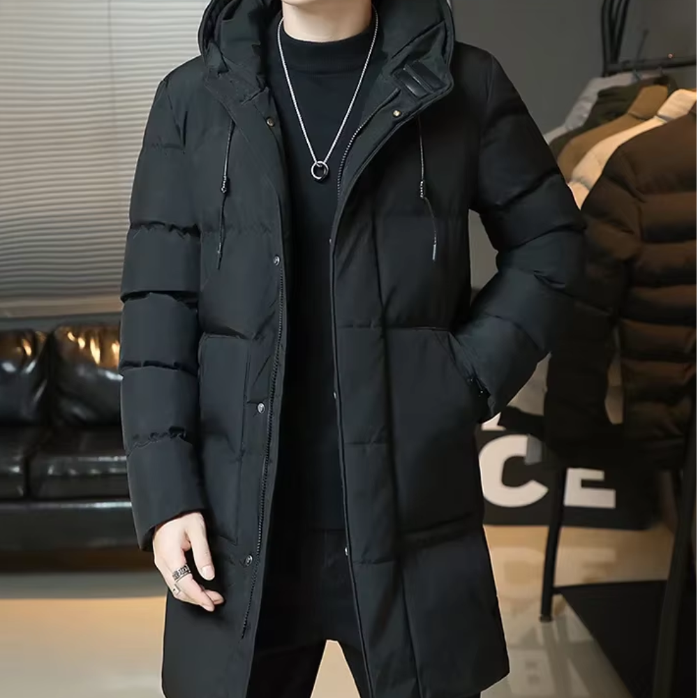 Emmanuel | Elegant Long Winter Coat for Men