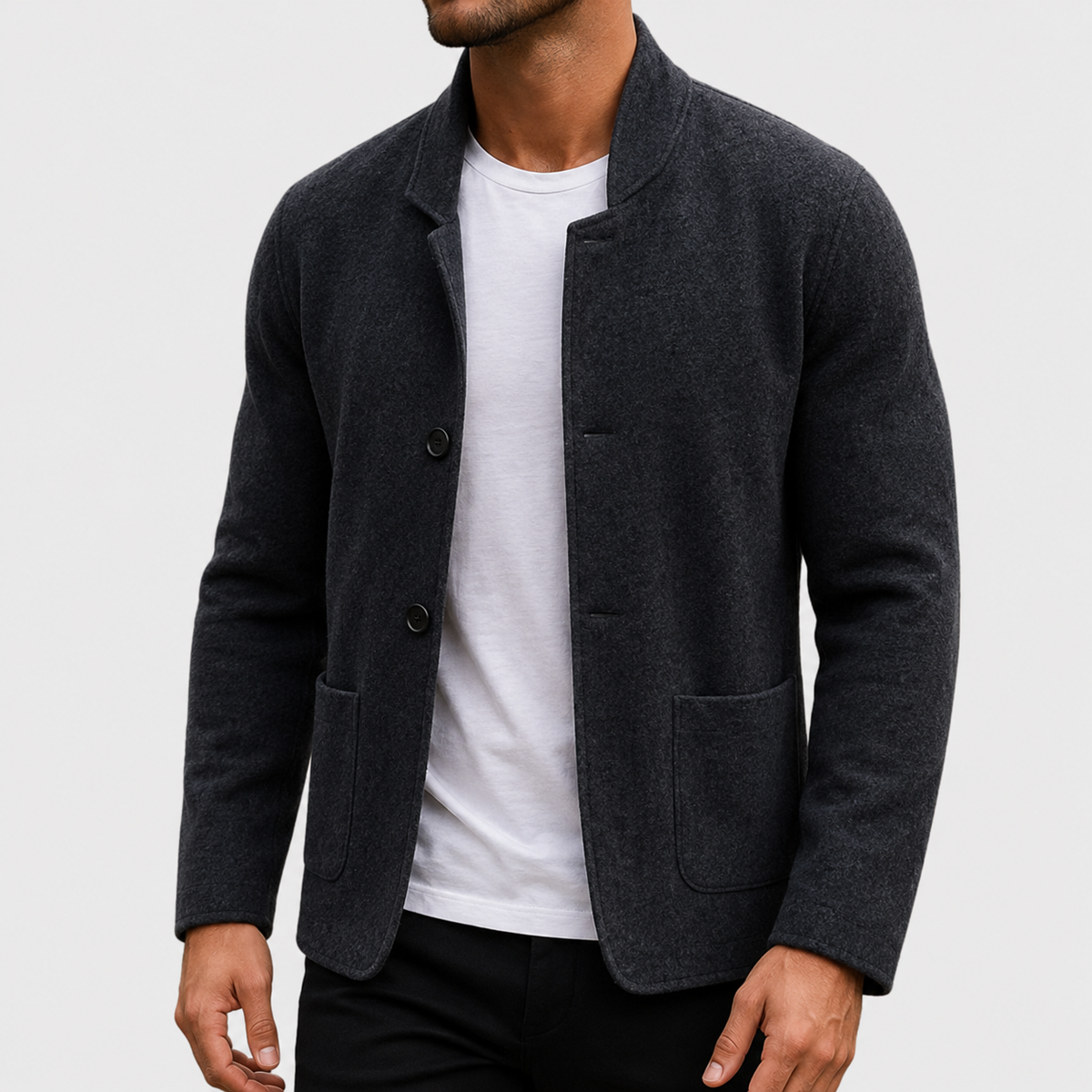 Kiel Mens Slim Fit Knit Cardigan