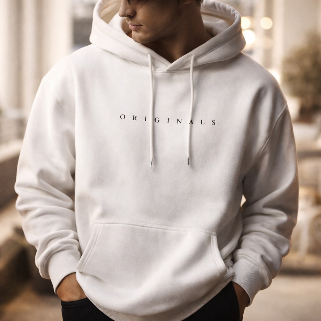 Jesse Mens Relaxed Fit Hoodie with Kangaroo Pocket