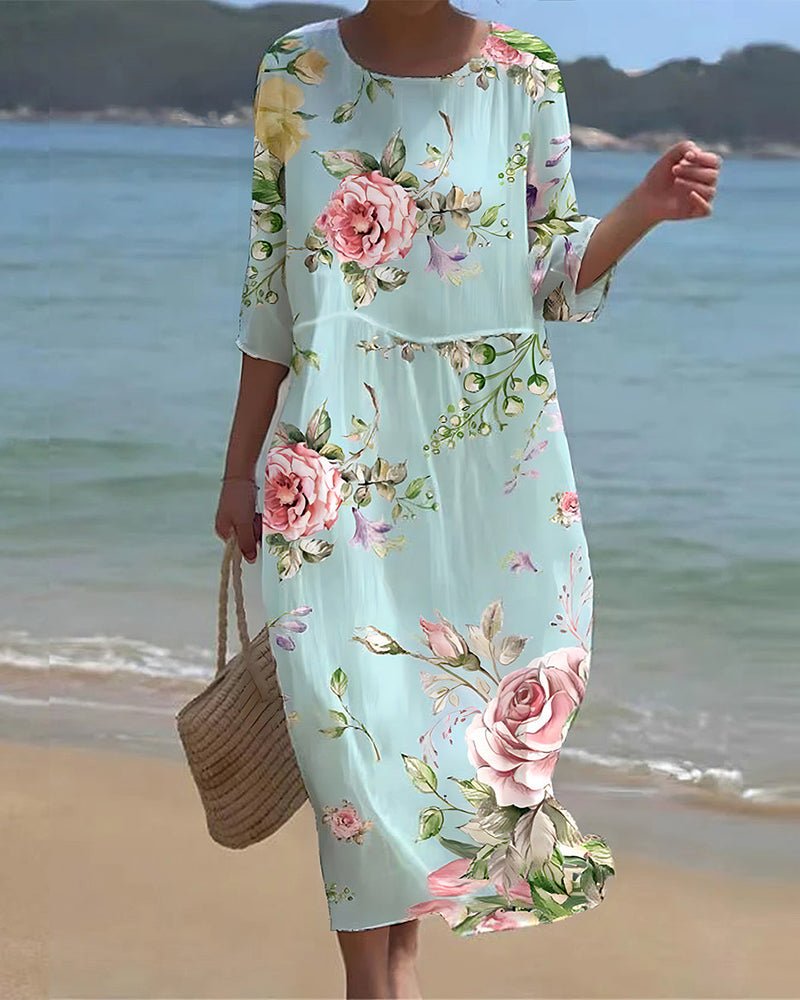 Verity™ | Sunset Bloom Maxi Dress